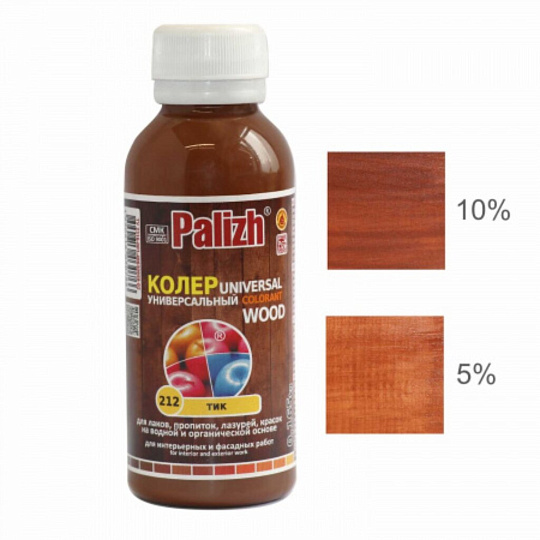 Колер паста, Palizh, Wood, №212, тик, 100 мл