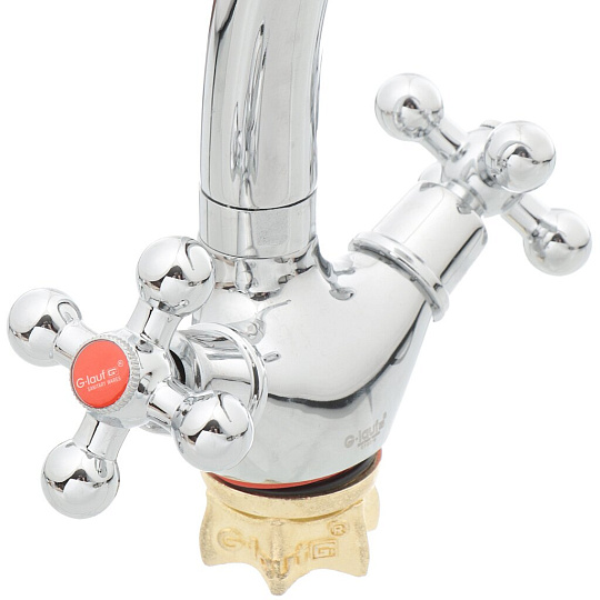 Смеситель для кухни, G.lauf, с кран-буксой, хром, QTZ4-B856