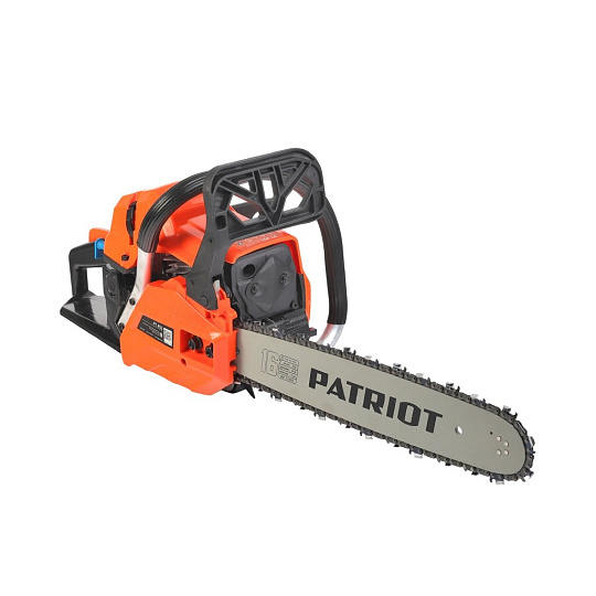 Пила цепная бензиновая, Patriot, 3.4 л.с., 2500 Вт, длина шины 40 см, шаг цепи 0.325 дюйм, 64 звена , PT 452