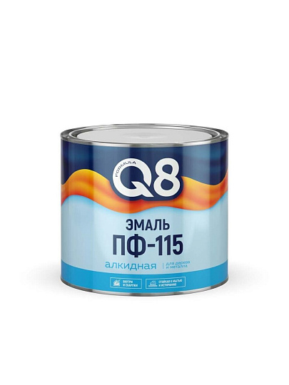 Эмаль Formula Q8, ПФ-115, алкидная, глянцевая, голубая, 1.9 кг