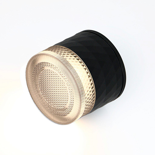Светильник накладной General Lighting Systems, Кристалл, 50 Вт, GX53, на 1 лампочку, IP65, 9х7 см, Спот, черный, 661955
