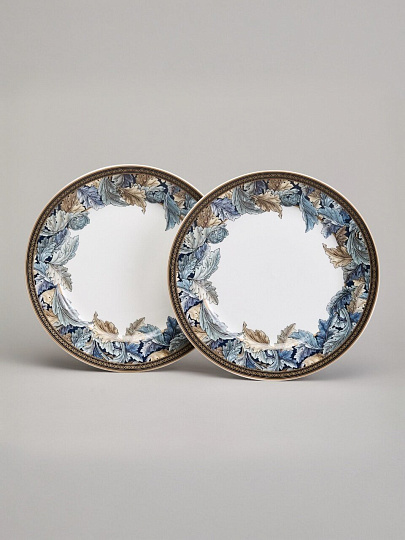 Набор тарелок закусочный, фарфор, 2 шт, 20.5 см, круглый, Art Collection, Lefard, 590-693