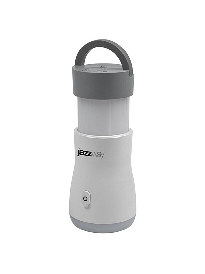 Фонарь-светильник встроенный аккумулятор, JazzWay, Accu5-L1W/L10/L14-wh, зарядка от USB, ABS-пластик, IP20, 8.2х8.2х14.6 см, 5048850