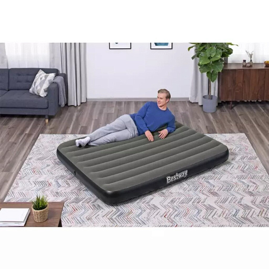 Матрас надувной Bestway, 203х152х25 см, Tritech Air, 6713N, без насоса, флокированный, 300 кг