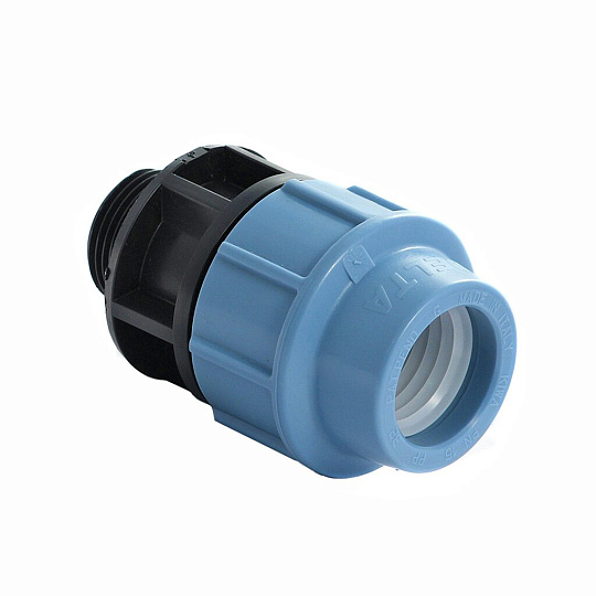 ПНД муфта d20х3/4", наружная резьба, Unidelta