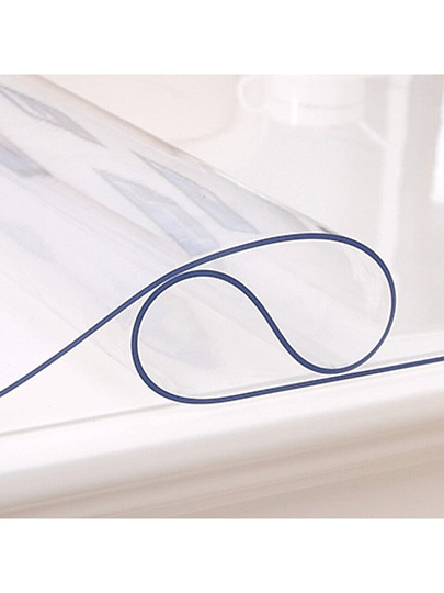 Клеенка Silvano, Crystal, 0.6х20 м, силикон, прозрачная, 0.8 мм, RF007