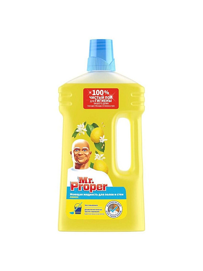 Средство для мытья полов и стен Mr.Proper, Лимон, 1 л, MP-81519413