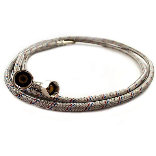 Подводка для воды М10-1/2"х1.5 м, пара, сталь, ELKA