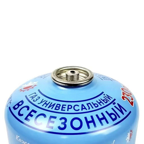 Газовый баллон резьбовой, 230 г, всесезонный, Следопыт, PF-FG-230R