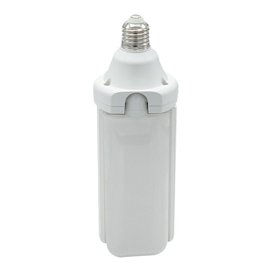Лампа светодиодная E27, 50 Вт, 230 В, 4000 К, холодный белый свет, General Lighting Systems, GLDEN-HPBR-5, раскладная, 3 лопасти, 661616
