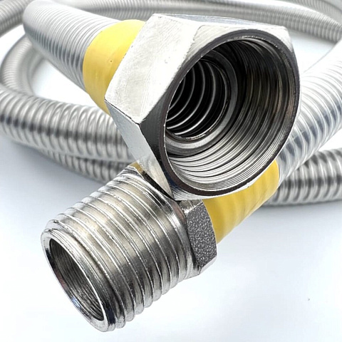 Подводка для газа 1/2"х4 м, г-ш, сильфон ПВХ, Tuboflex