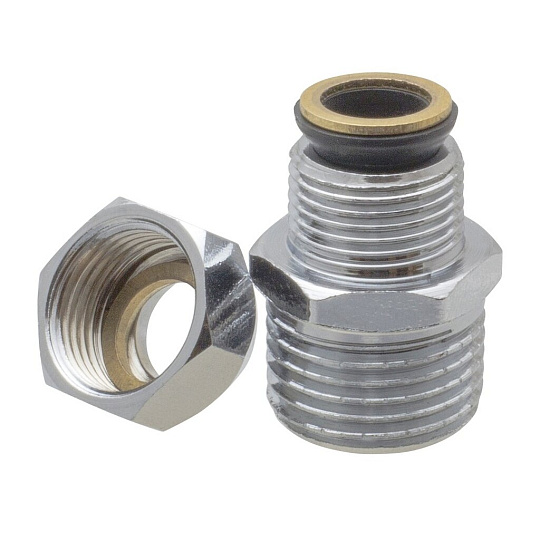 Бочонок 3/8"х1/2", латунь, с цангой, индивидуальная упаковка, MasterProf