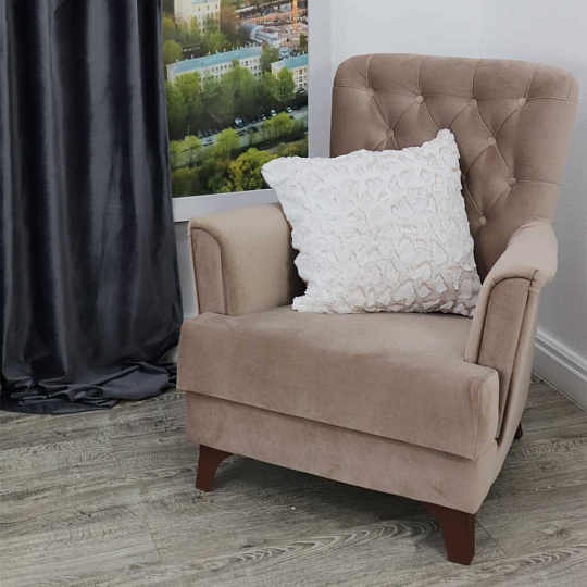 Наволочка декоративная Buenas Noches, Камешки, искусственный мех, 100% полиэстер, 48х48 см, молочная, 3367