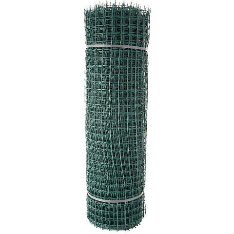 Сетка садовая пластмасса, ячейка 33 х 33 мм, квадрат, 100х2000 см, зеленая, Профи