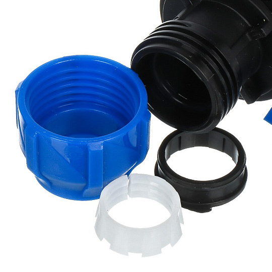 ПНД кран 20х20 мм, шаровой, цанга, Valfex