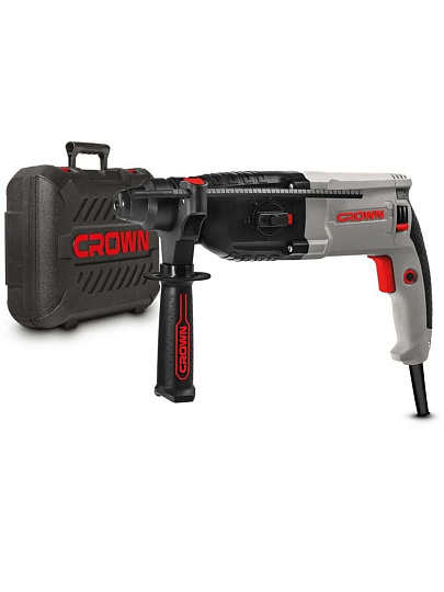 Перфоратор сетевой Crown, SDS-Plus, 800 Вт, 3.4 Дж, 3 режима, с кейсом, CT18108 BMC