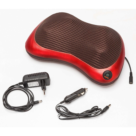 Подушка массажная Bradex, Авто, KZ 0474, шея, плечи, спина, красная