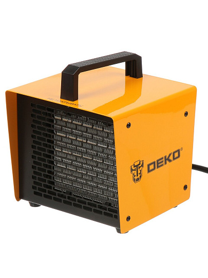 Пушка тепловая электрическая, Deko, DKIH3400, 3.4 кВт, 192 м³/ч, керамический элемент, квадратная, 080-1013