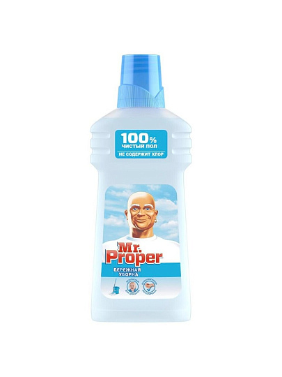 Средство для мытья полов и стен Mr.Proper, Бережная уборка, 0.5 л