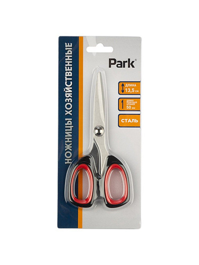 Ножницы канцелярские 150 мм, нержавеющая сталь, пластик, Park, 100260