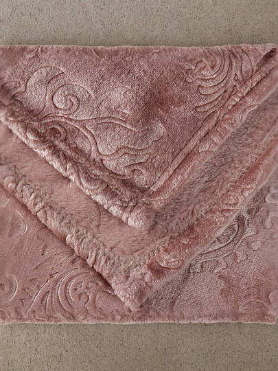 Плед евро, 200х220 см, велсофт жаккард, 100% полиэстер, Silvano, Fresco, бежевый, 200/096-FRE/LA