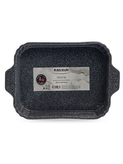 Форма для запекания керамика, 19х29.5х6 см, 1.8 л, прямоугольная, Stone, ABS015