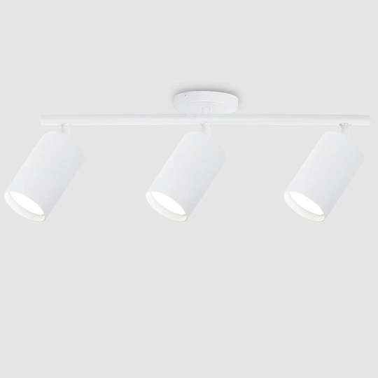 Светильник на основании General Lighting Systems, Башня, 50 Вт, GU10, 3 шт, IP20, d5.5х10х10 см, Спот, белый, 661836