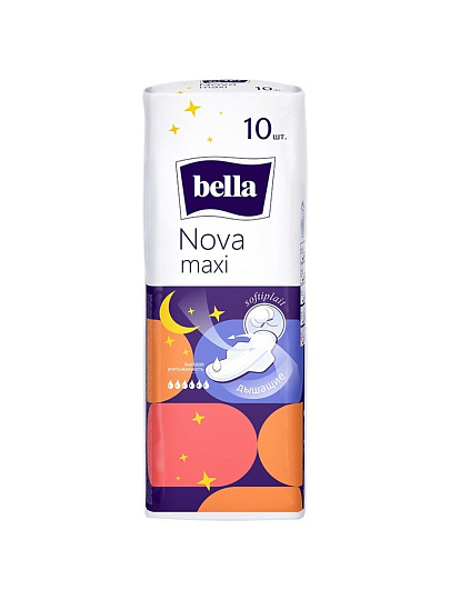 Прокладки женские Bella, Nova Maxi softiplait air, 10 шт, BE-012-MW10-E03