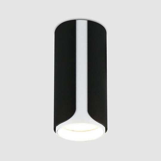 Светильник накладной General Lighting Systems, Монохром, 50 Вт, GU10, на 1 лампочку, IP20, d5.8х6х13 см, Спот, черный-белый, 661708