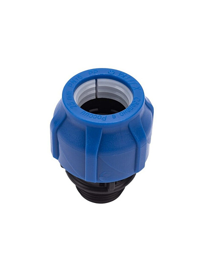 ПНД муфта d25х3/4", наружная резьба, соединительная, Valfex