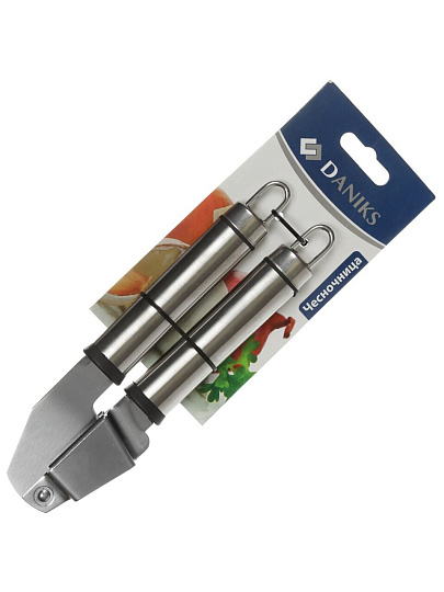 Пресс для чеснока Daniks, Стандарт, с металлической ручкой, YW-KT006S-1/D-030