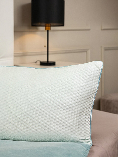 Подушка 50 х 70 см, пенополиуретан, кант, с эффектом памяти, средняя, AI-2009005