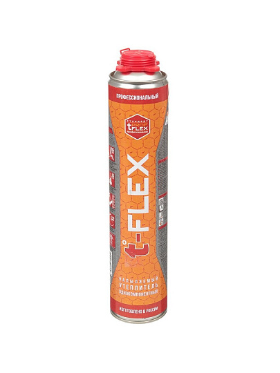 Пена-утеплитель Profflex, T-flex, профессиональная, 100 л, 850 мл, 940 г, всесезонная