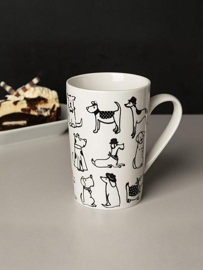 Кружка фарфор, 440 мл, Cats&Dogs, Atmosphere, AT-K1110, в ассортименте