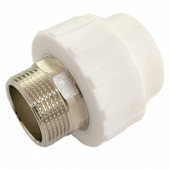 Муфта полипропилен, d20х3/4", наружная резьба, PPRC, MeerPlast