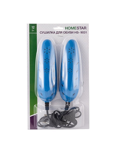 Сушилка для обуви Homestar, HS- 9031, термопластик, 12 Вт, синяя, 103348