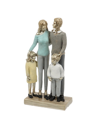 Фигурка декоративная полистоун, Семья, 12х6х22.5 см, A020256