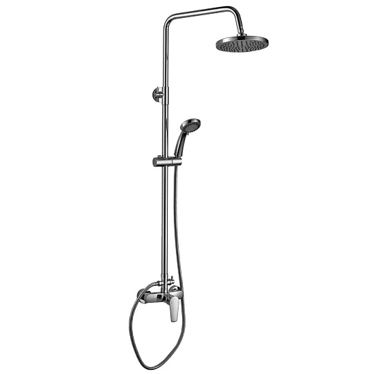 Смеситель для душа, Rossinka, Тропический дождь, с картриджем, хром, S35-45