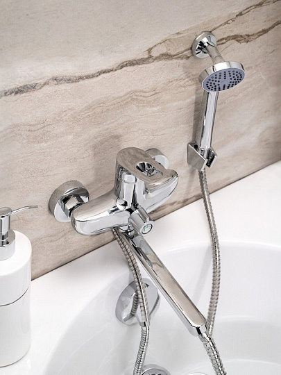 Смеситель для ванны, РМС, с картриджем, хром, SL120-006E