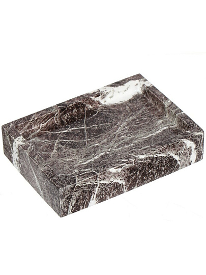 Мыльница настольная, полистоун, 12.3x8.6x2.5 см, BRE0040AA-SD