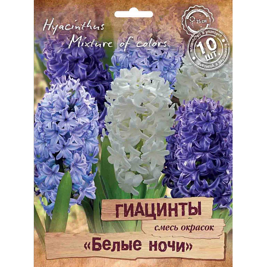 Луковицы Гиацинт, Белые ночи, 14-15/ПрУп, 10 шт