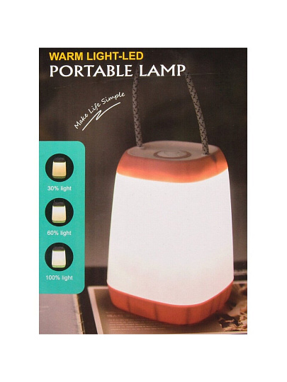 Фонарь кемпинговый, металл, пластик, голубой, 3 режима, 5 Вт, STX001