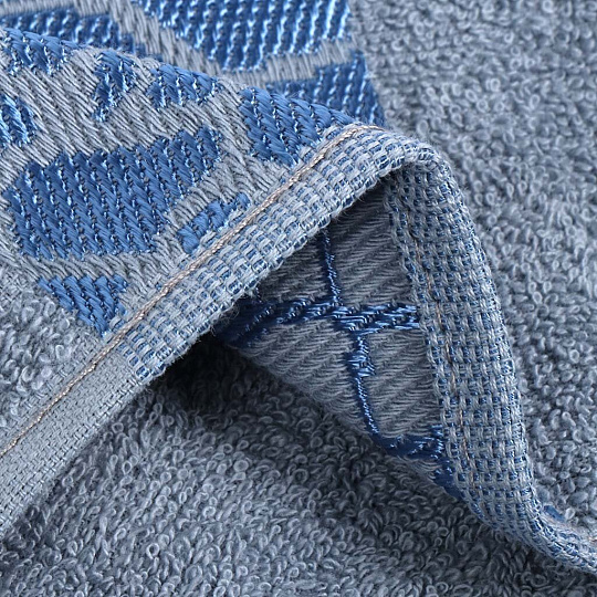 Простыня 1.5-спальная, 150 х 200 см, 100% хлопок, махровая, 350 г/м2, серая, 612, Вышневолоцкий текстиль