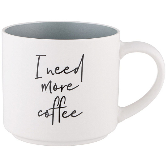 Кружка фарфор, 470 мл, I Need More Coffee, Lefard, 260-982