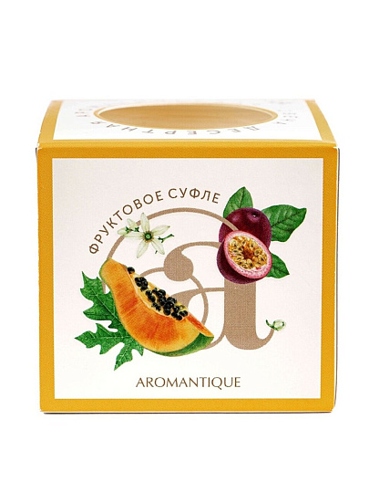 Свеча ароматизированная, в стакане, Aromantique, Фруктовое суфле, 60 гр, АМ40603