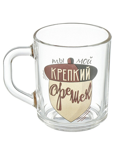 Кружка стекло, 200 мл, Green Tea Ягодка моя, ОСЗ, С1335