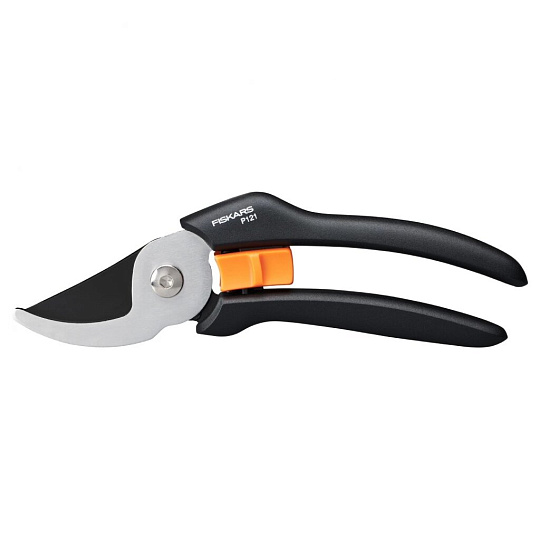 Секатор диаметр реза 18 мм, лезвие плоскостное, Fiskars, Solid P121, рукоятка пластик, 1057160