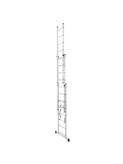 Лестница 3 секции, 8 ступеней, алюминий, 5.06 м, 150 кг, Alumet, 5308