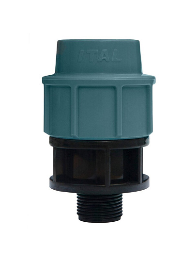 ПНД муфта d40х1" 1/2, наружная резьба, ITAL