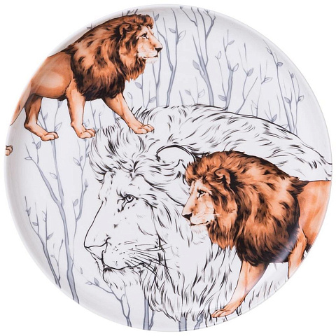 Тарелка закусочная Lefard "animal world" лев 20,5 см, 590-411